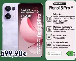 Unieuro OPPO AI Phone Reno13 Pro 5G offerta