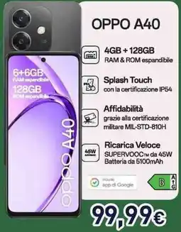 Unieuro OPPO A40 offerta