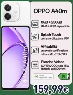 Unieuro OPPO A40m offerta