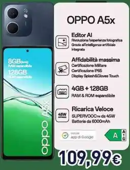 Unieuro OPPO A5x offerta