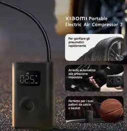 Unieuro Xiaomi Portable Electric Air Compressor 2 offerta