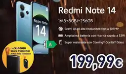 Unieuro Redmi Note 14 offerta