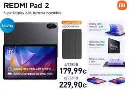 Unieuro REDMI Pad 2 offerta