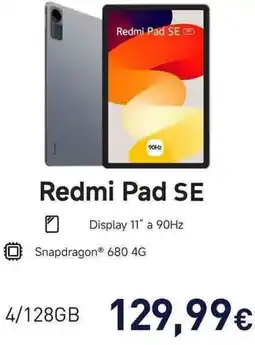Unieuro Redmi Pad SE offerta