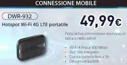 Unieuro Hotspot Wi-Fi 4G LTE portatile offerta