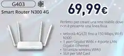 Unieuro Smart Router N300 4G offerta