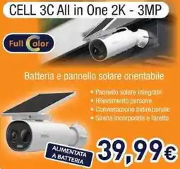 Unieuro CELL 3C All in One 2K - 3MP offerta