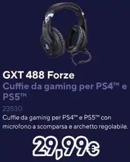 Unieuro GXT 488 Forze Cuffie da gaming per PS4 e PS5T offerta