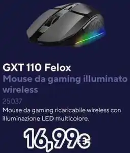 Unieuro GXT 110 Felox offerta