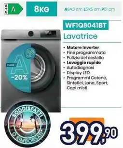 Unieuro WFIQ8041BT Lavatrice offerta