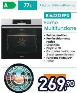 Unieuro BI64213EPX Forno Multifunzione offerta