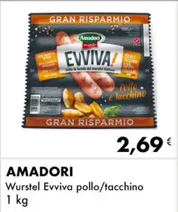 Iper Tosano AMADORI Wurstel Evviva pollo/tacchino offerta