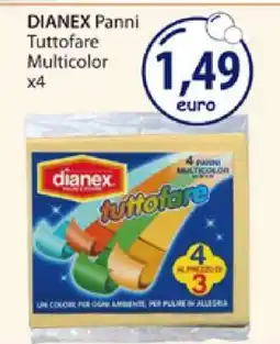 Acqua & Sapone DIANEX Panni Tuttfare Multicolor x4 offerta