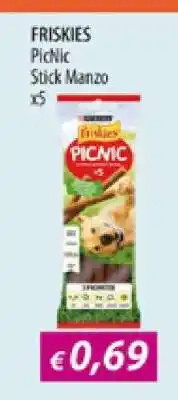 Acqua & Sapone FRISKIES Picnic Stick Manzo offerta