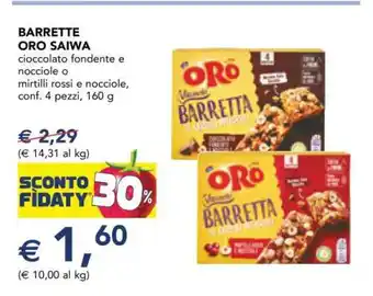 Esselunga Barrette Oro Saiwa offerta