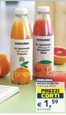 Esselunga ESSELUNGA SUCCHI DI FRUTTA offerta