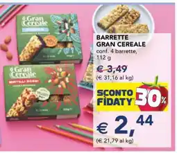 Esselunga BARRETTE GRAN CEREALE offerta