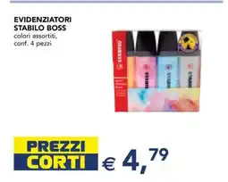 Esselunga Evidenziatori Stabilo Boss offerta