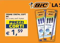 Esselunga PENNE CRISTAL SOFT BIC offerta