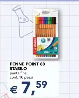 Esselunga PENNE POINT 88 STABILO offerta