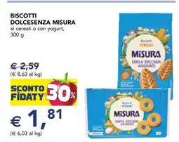 Esselunga BISCOTTI DOLCESENZA MISURA offerta