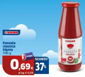 Sigma Passata classica Sigma offerta