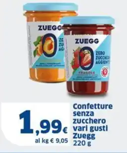 Sigma Confetture senza zucchero vari gusti Zuegg offerta