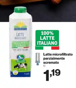 In'S Mercato Latte microfiltrato parzialmente scremato offerta