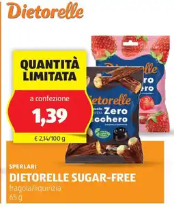 ALDI Sperlari dietorelle sugar-free fragola/liquirizia offerta