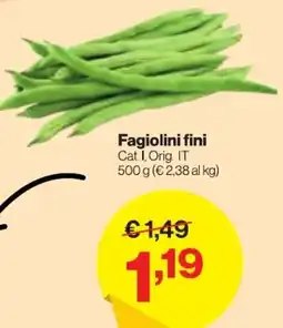 In'S Mercato Fagiolini fini offerta