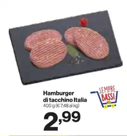 In'S Mercato Hamburger di tacchino Italia offerta