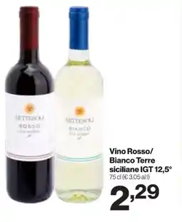 In'S Mercato Vino Rosso/ Bianco Terre siciliane IGT 12,5° offerta