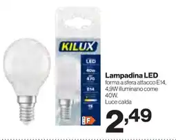In'S Mercato KILUX Lampadina LED offerta