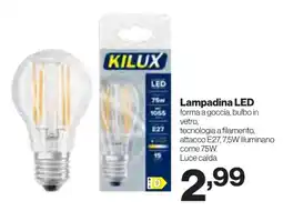 In'S Mercato KILUX Lampadina LED offerta