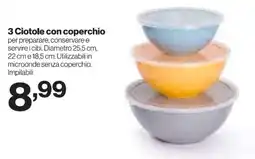 In'S Mercato 3 Ciotole con coperchio offerta