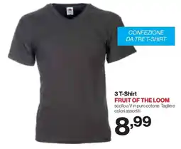 In'S Mercato 3 T-Shirt FRUIT OF THE LOOM offerta