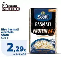 Sigma Riso basmati e protein Scotti offerta