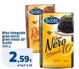 Sigma Riso integrale gran nero/ gran rosso 10' Scotti offerta