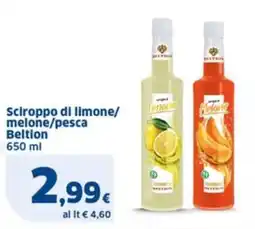 Sigma Sciroppo di limone/ melone/pesca Beltion offerta