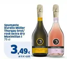 Sigma Spumante Durello Müller Thurgau brut/ rosè extra dry Maximilian I offerta