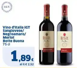 Sigma Vino d'Italia IGT Sangiovese/ Negroamaro/ Merlot Botte Buona offerta