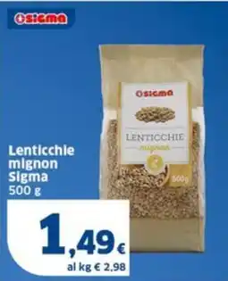 Sigma Lenticchie mignon Sigma offerta