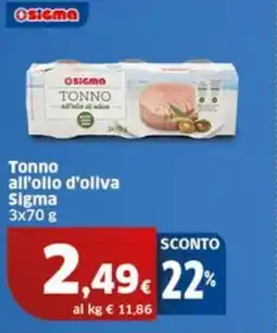 Sigma Tonno all'olio d'oliva Sigma offerta