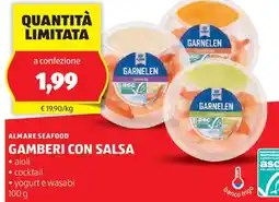 ALDI ALMARE SEAFOOD Gamberi con salsa offerta