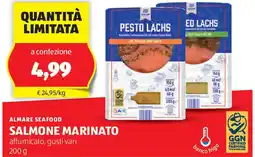 ALDI ALMARE SEAFOOD salmone marinato affumicato, gusti vari offerta
