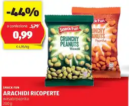ALDI SNACK FUN Arachidi ricoperte wasabi/paprika offerta