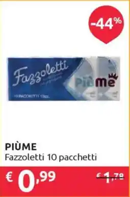 Ipersoap PIÙME Fazzoletti 10 pacchetti offerta