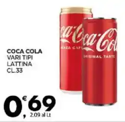 Despar Sicilia Coca cola vari tipi lattina offerta