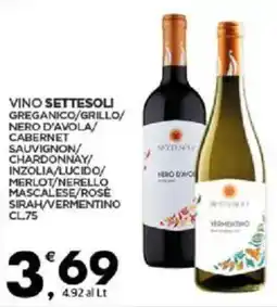 Despar Sicilia Vino settesoli greganico/grillo/ nero d'avola offerta