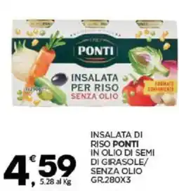 Despar Sicilia Insalata di riso ponti in olio di semi di girasole/ senza olio offerta